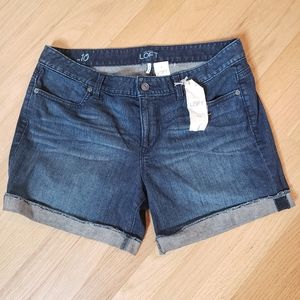 Loft cuffed denim shorts